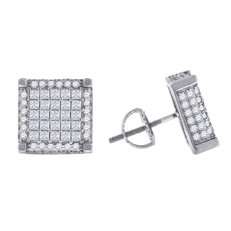 925-Cz Invisible Earring