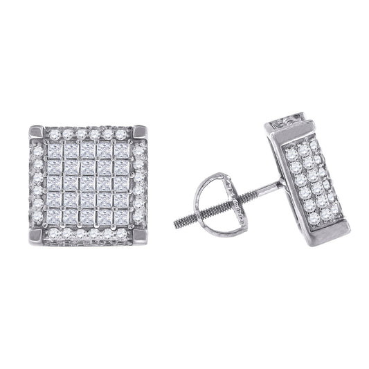 925-Cz Invisible Earring