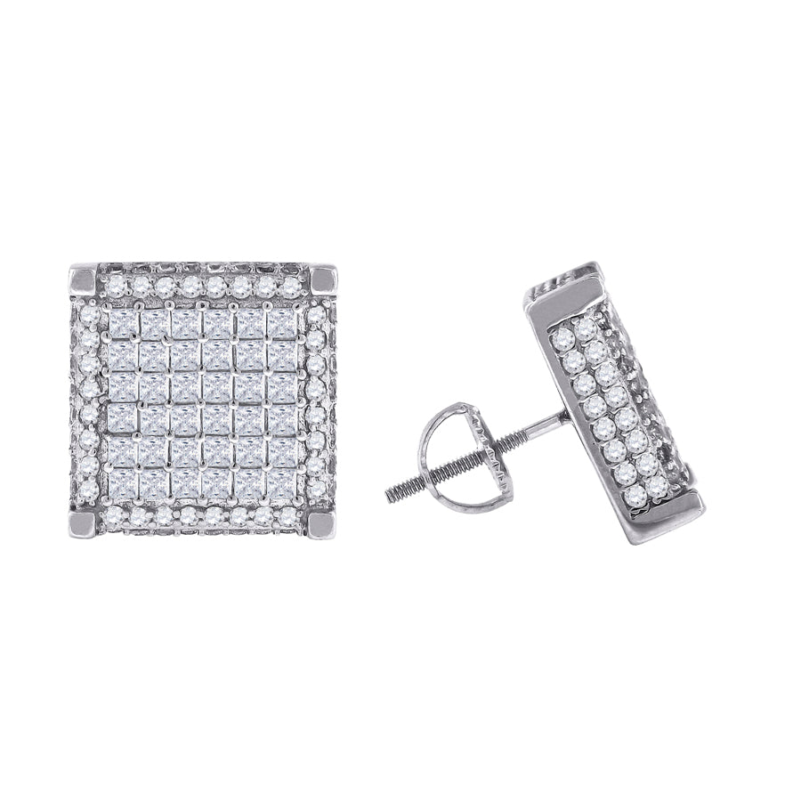 925-Cz Invisible Earring