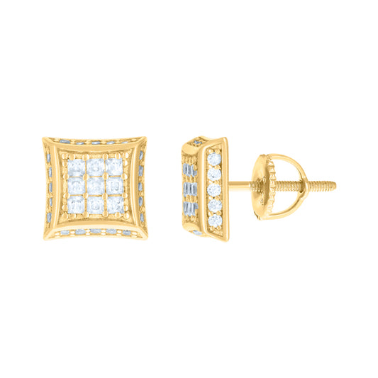 925-Cz Invisible Earring