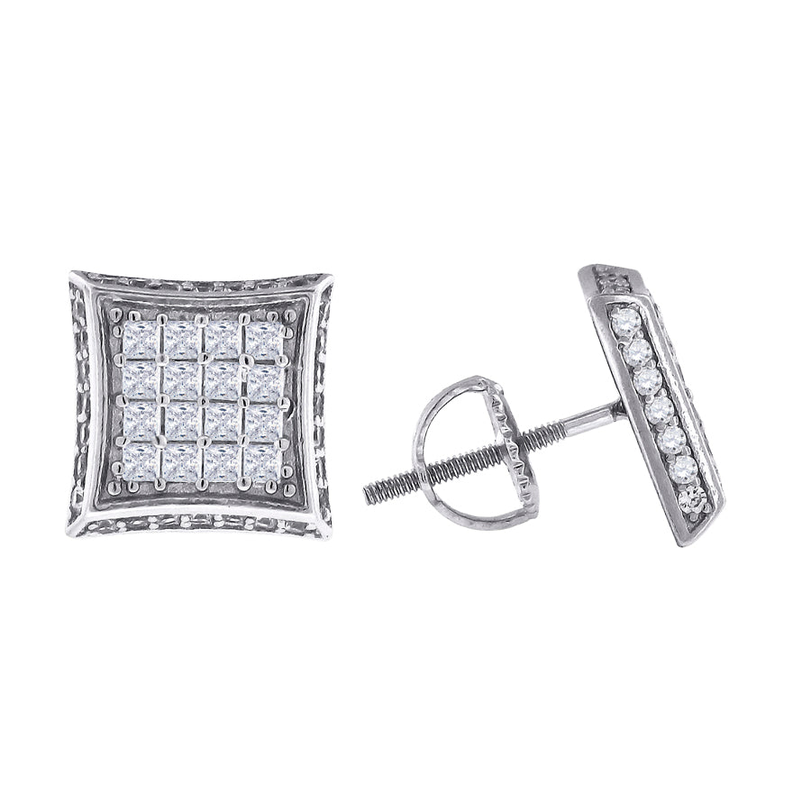 925-Cz Invisible Earring