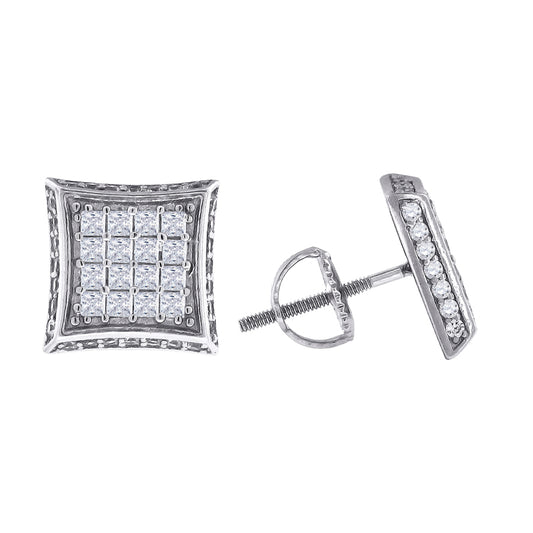 925-Cz Invisible Earring