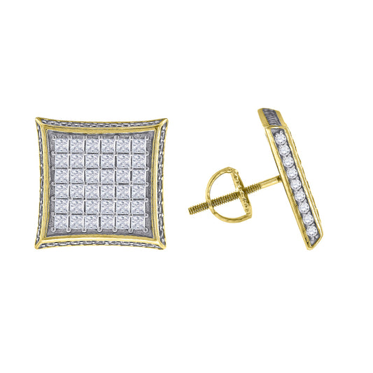 925-Cz Invisible Earring