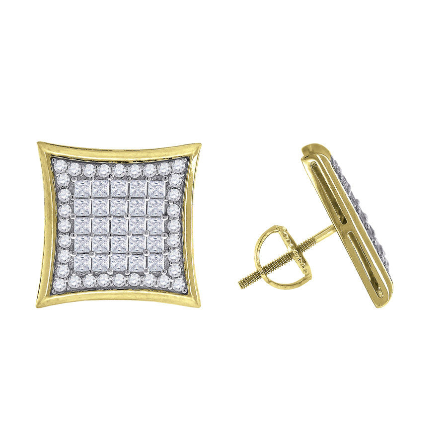 925-Cz Invisible Earring