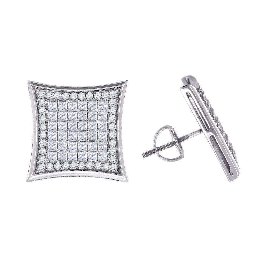 925-Cz Invisible Earring