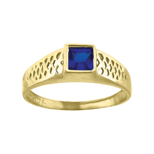 10Kt Gold Cz Baby Ring