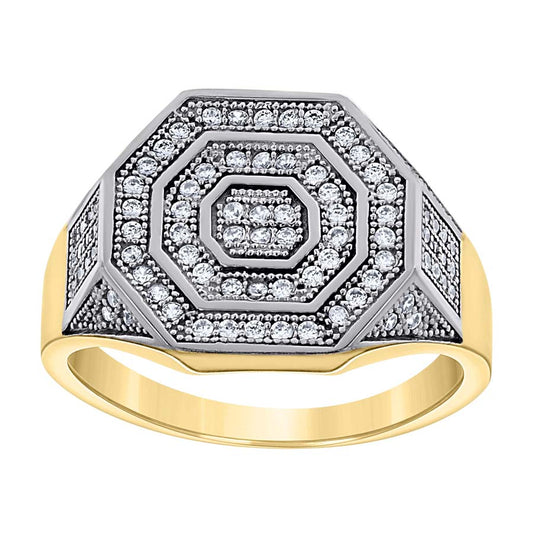 10Kt Gold Cz Ring