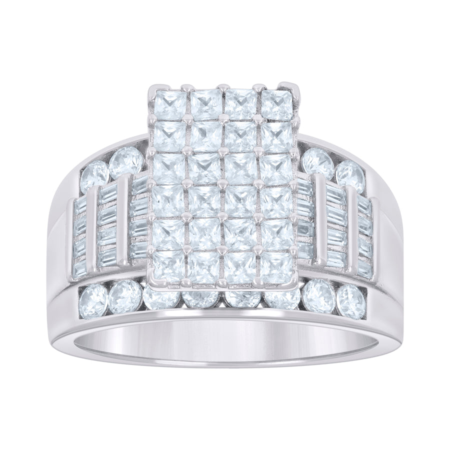 925-Cz Cinderella Ring