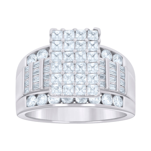 925-Cz Cinderella Ring