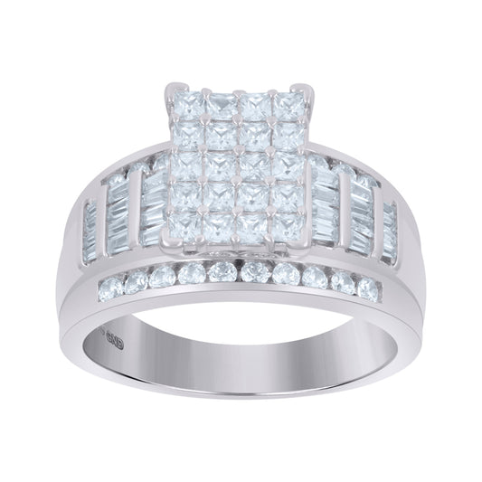 925-Cz Cinderella Ring