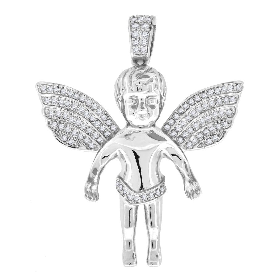925-Cz Angel Charm