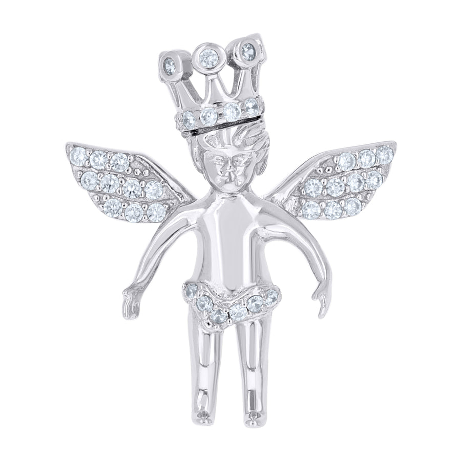 925-Cz Angel Charm