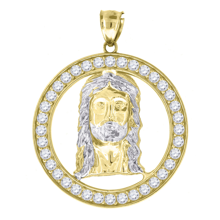 10Kt Gold Cz Pendant