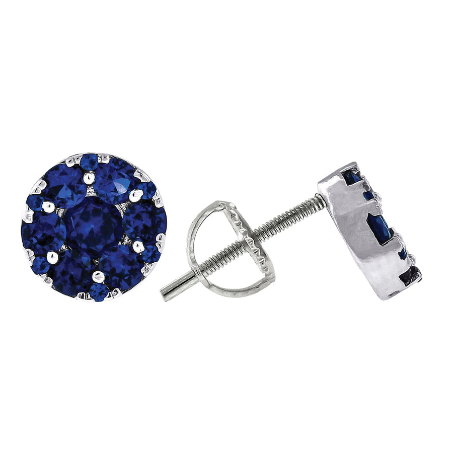 925 Cz Flower Earring