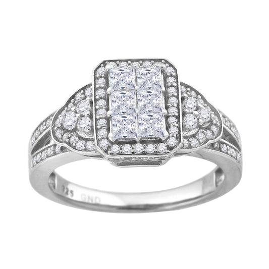 925 Fancy Cz Ring