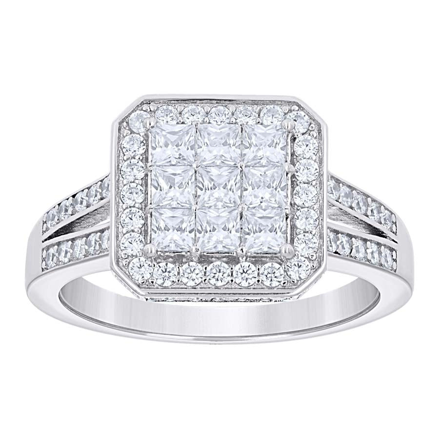 925 Fancy Cz Ring