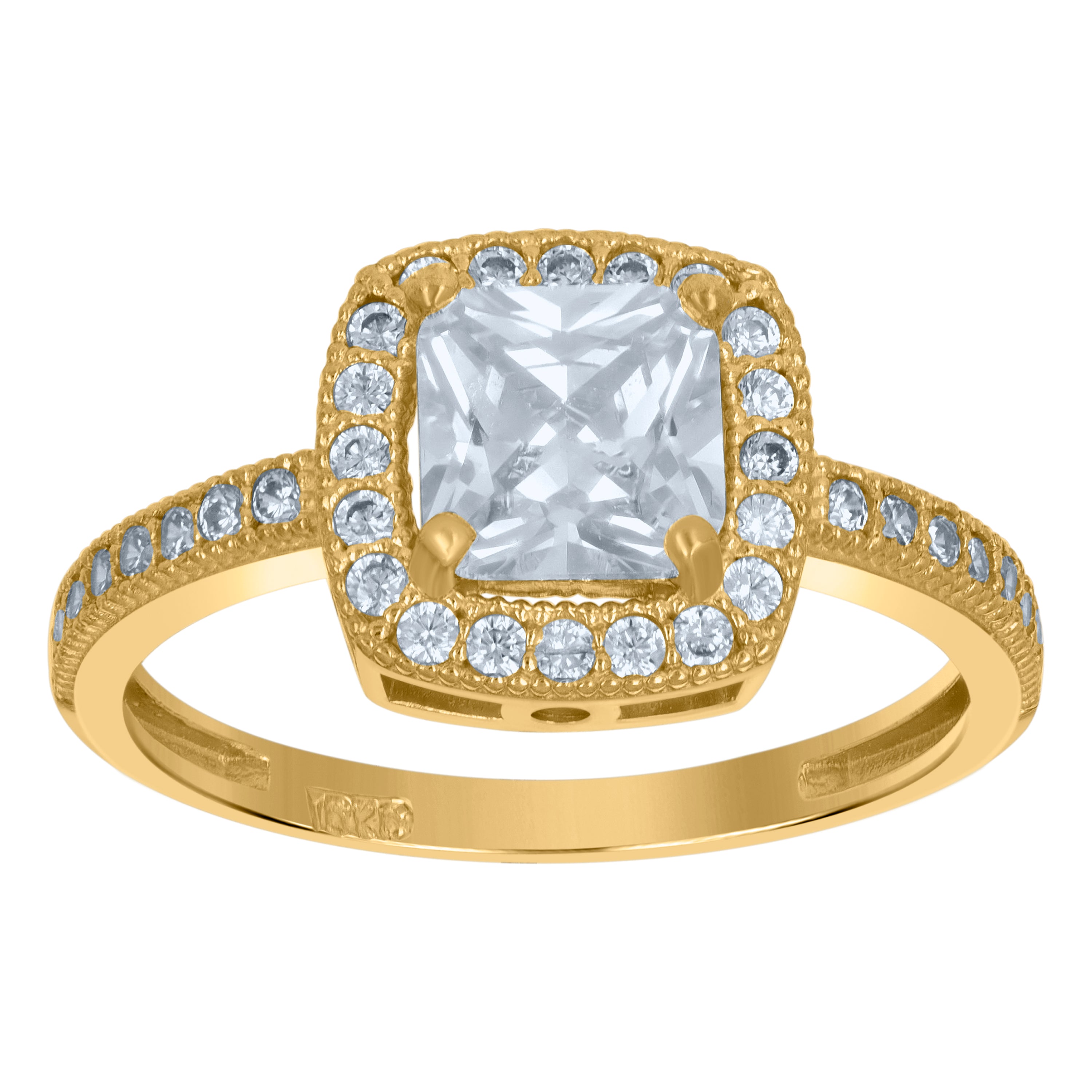 10Kt Gold Cz Ring