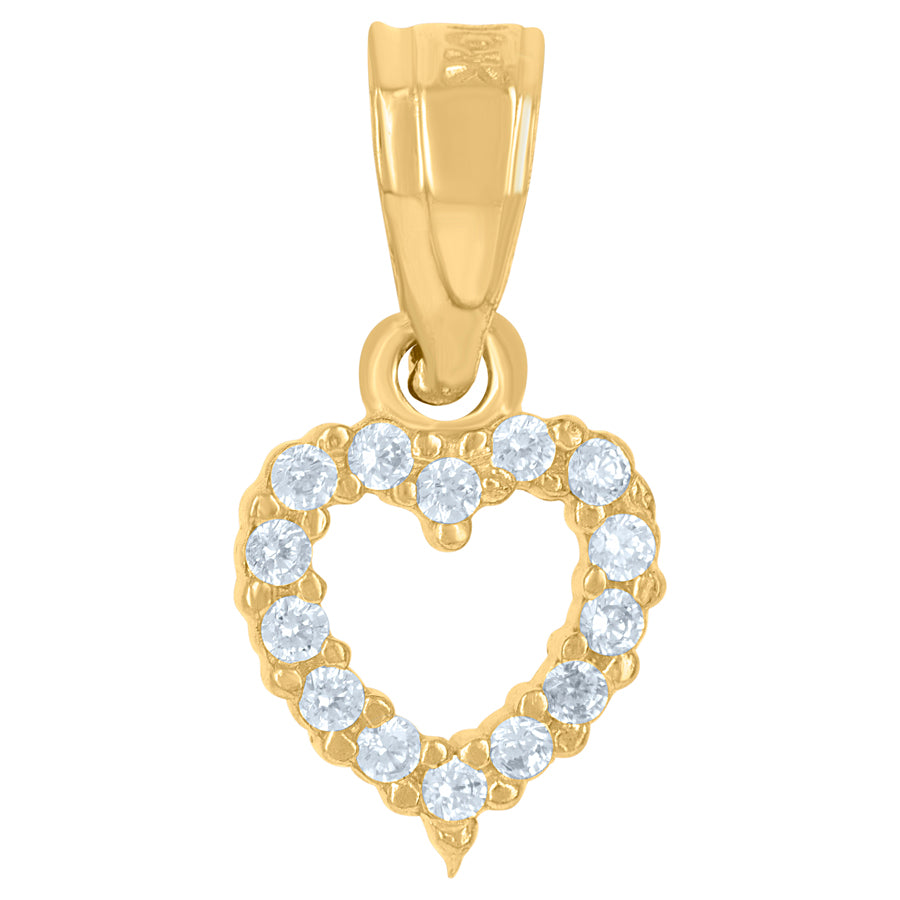 10Kt Gold Cz Pendant