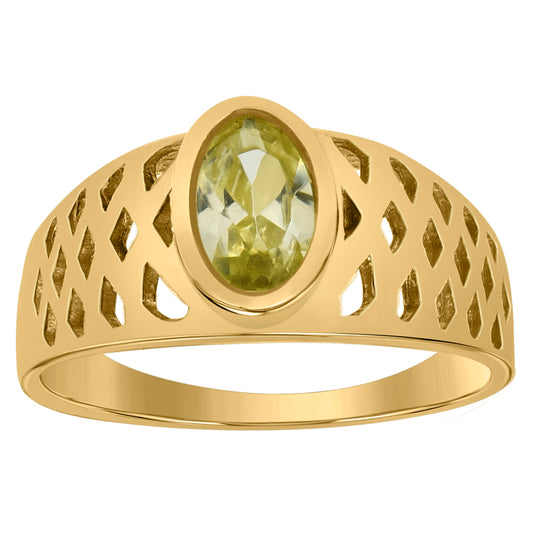 10Kt Gold Cz Baby Ring