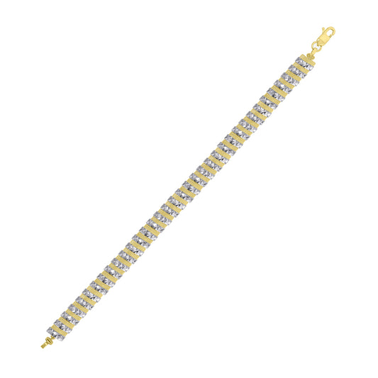 10K Gold  Bracelet 8"