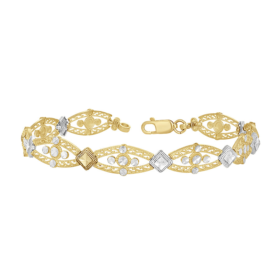 10Kt Gold 8" Bracelet