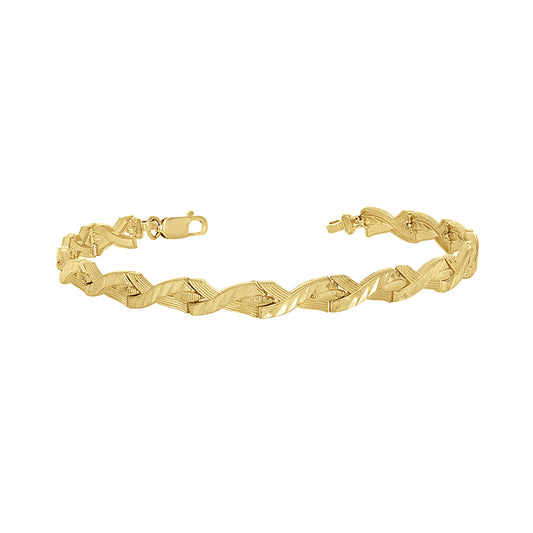 10K Gold 8" Bracelet