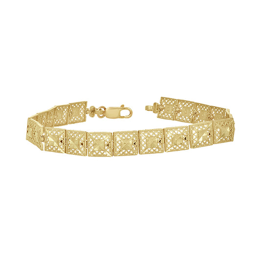 10K Gold 8" Bracelet