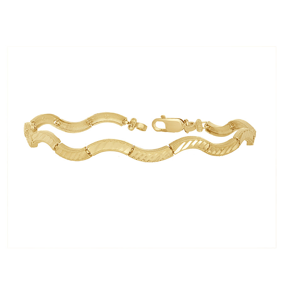 10K Gold 8" Bracelet