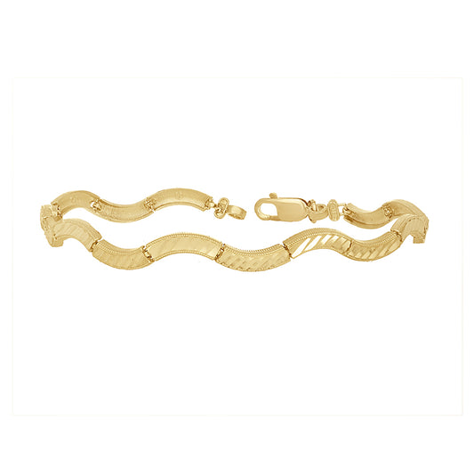 10K Gold 8" Bracelet
