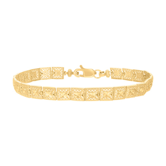 10K Gold  Bracelet 8"
