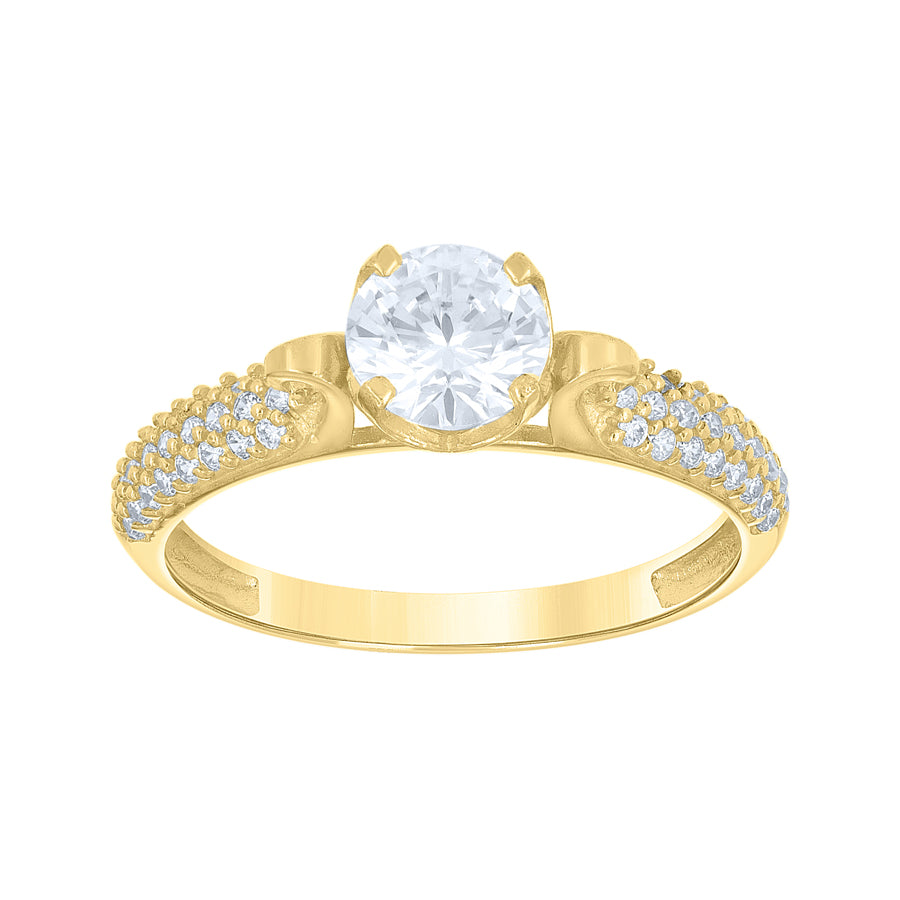 14Kt Gold Cz Ring