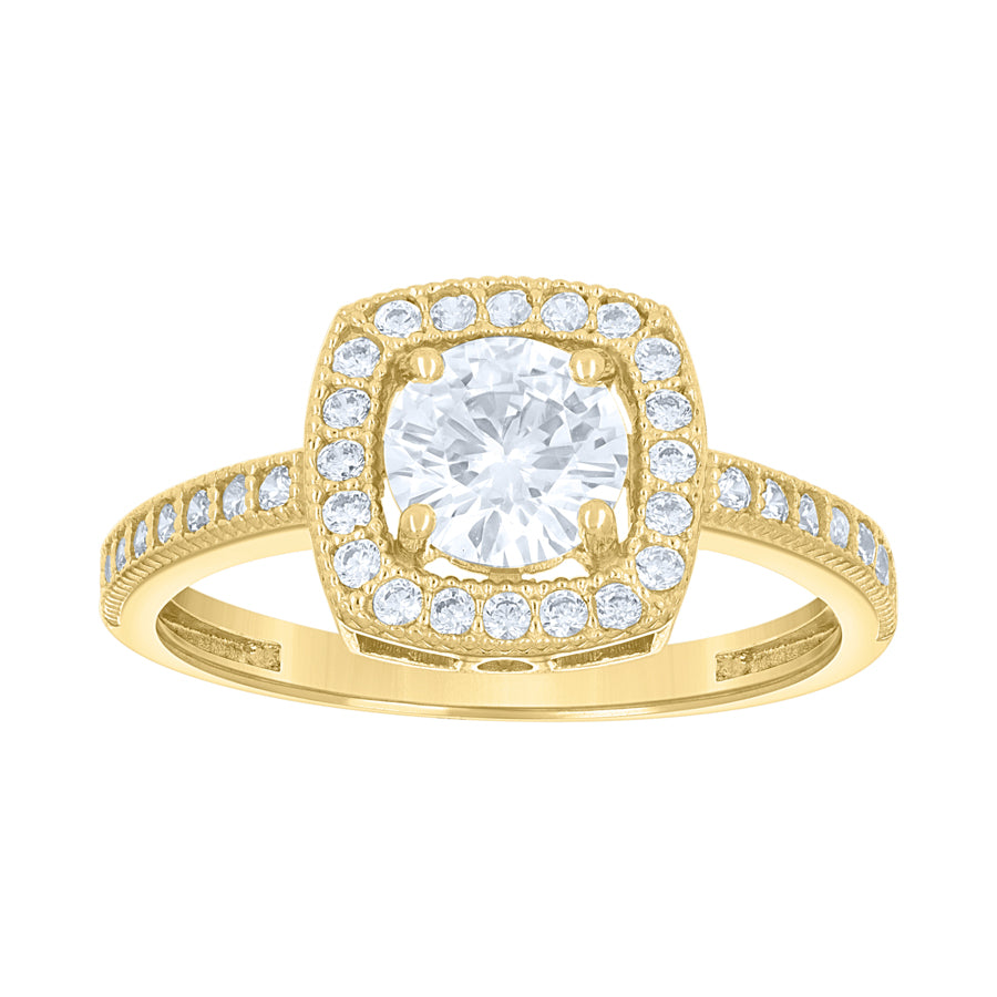 14Kt Gold Cz Ring