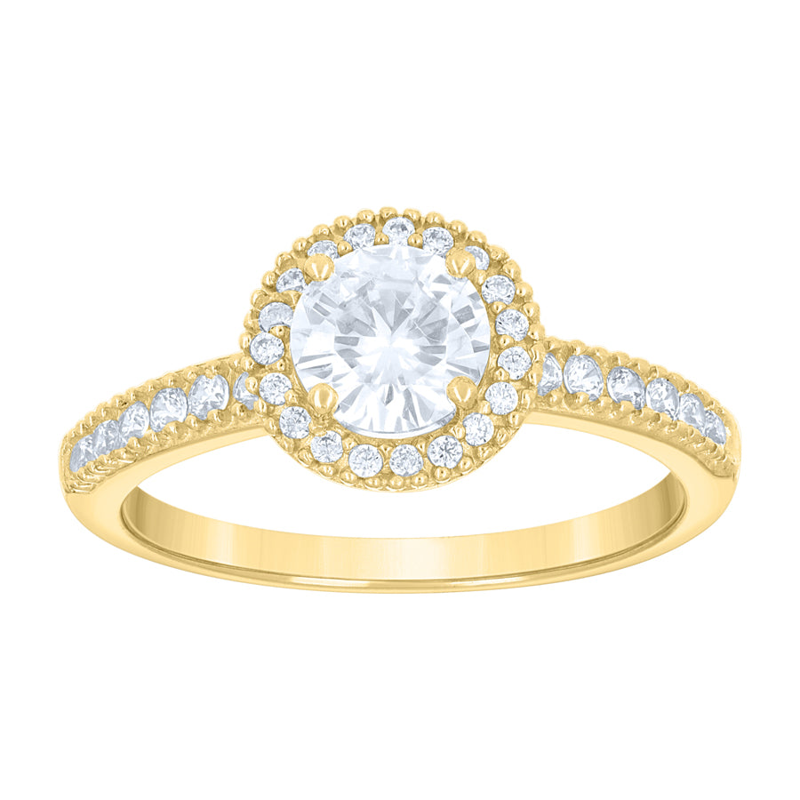14Kt Gold Cz Ring
