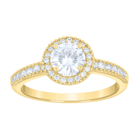14Kt Gold Cz Ring