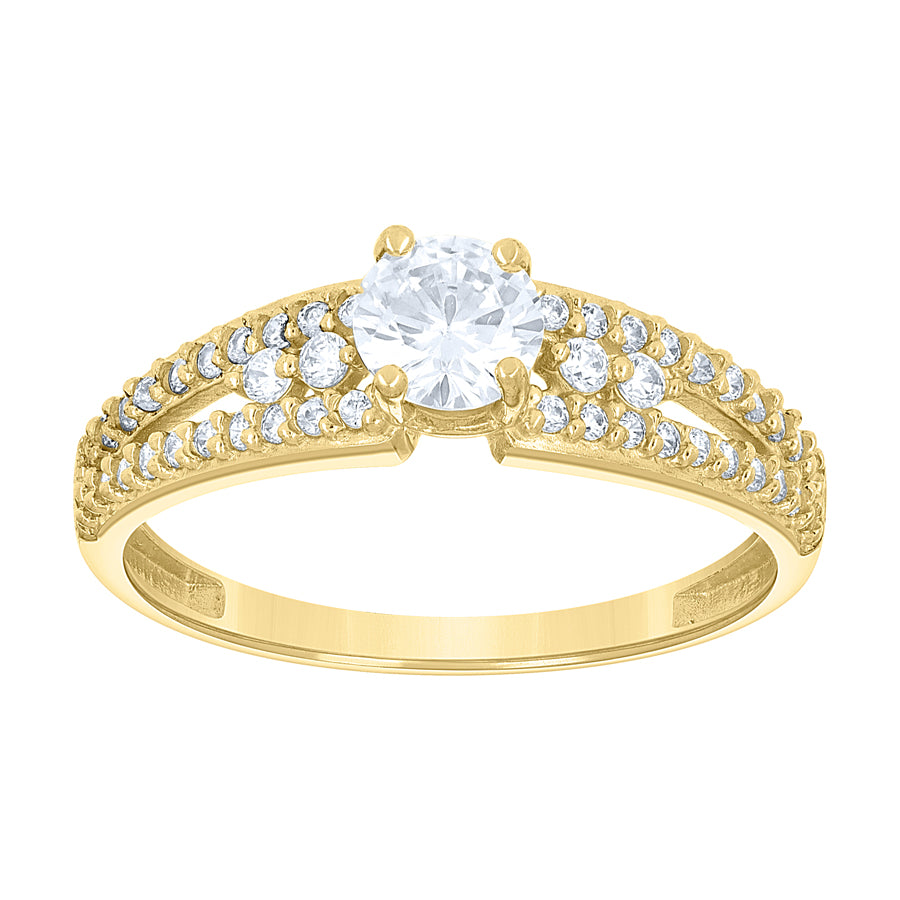 14Kt Gold Cz Ring