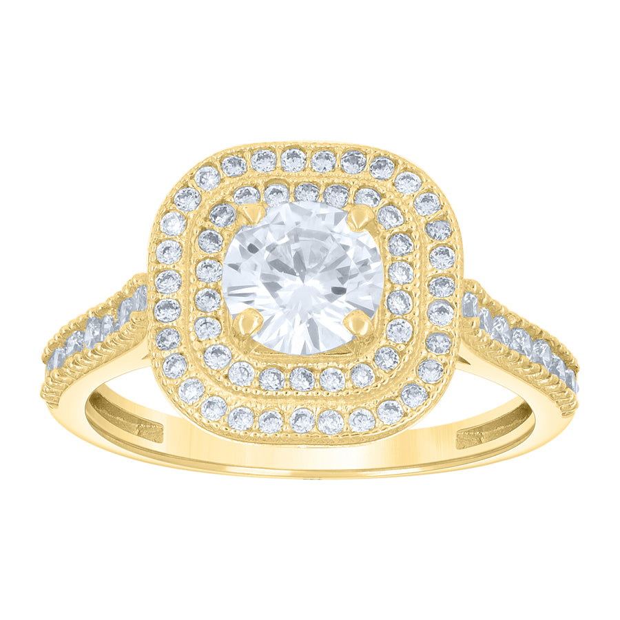 14Kt Gold Cz Ring