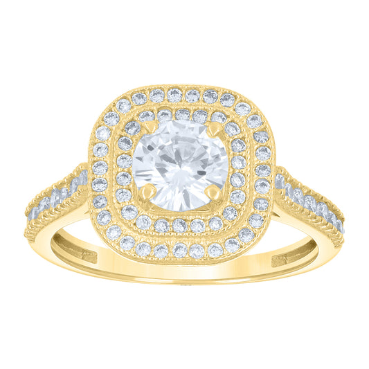 14Kt Gold Cz Ring
