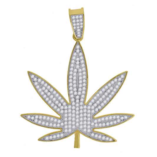 10Kt Gold Cz Pendant