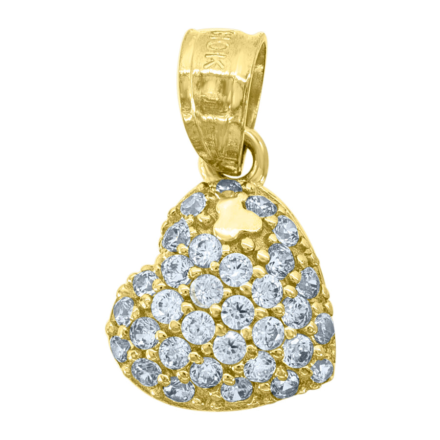 10Kt Gold Cz Pendant
