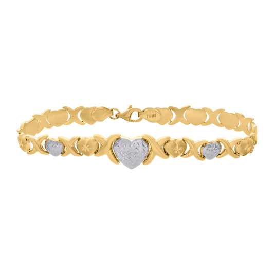 10Kt Gold Turkish Bracelet 8"