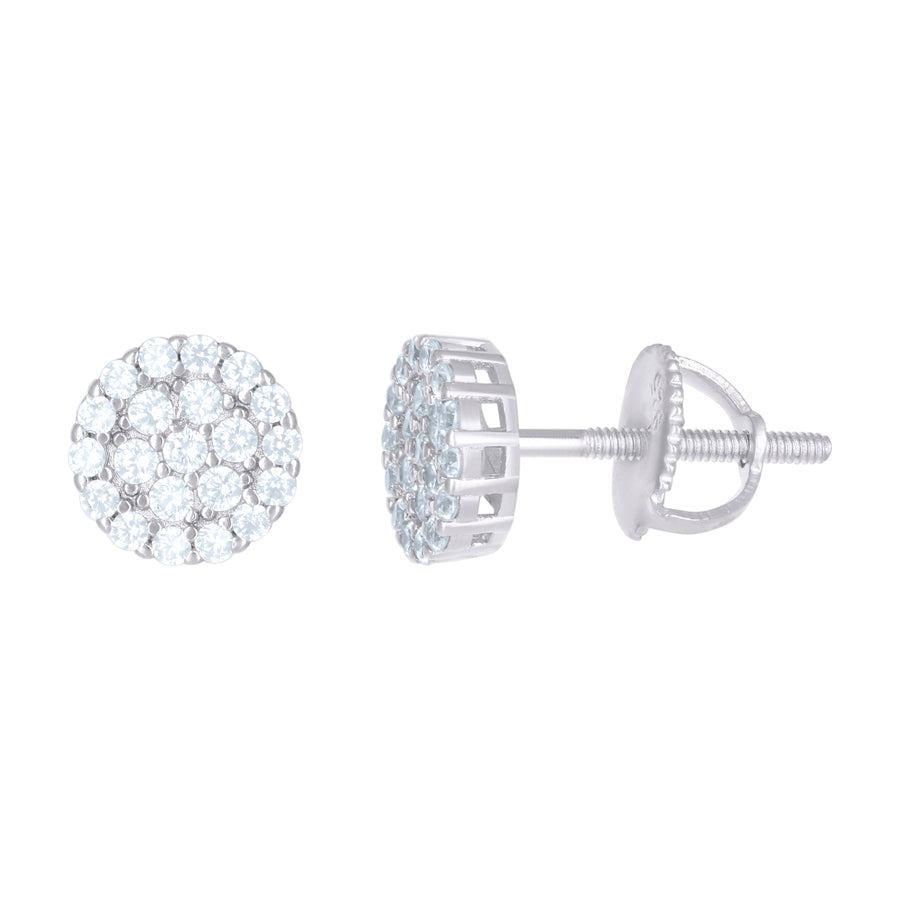 925 Cz Stud Earring