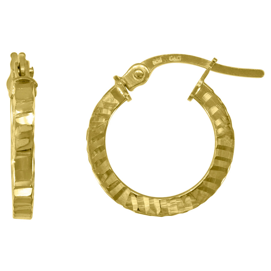 10Kt Gold Hoop Earrings