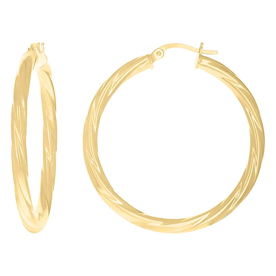 10Kt Gold Hoop Earrings