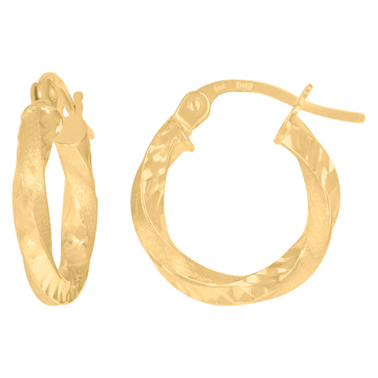 10Kt Gold Hoop Earrings