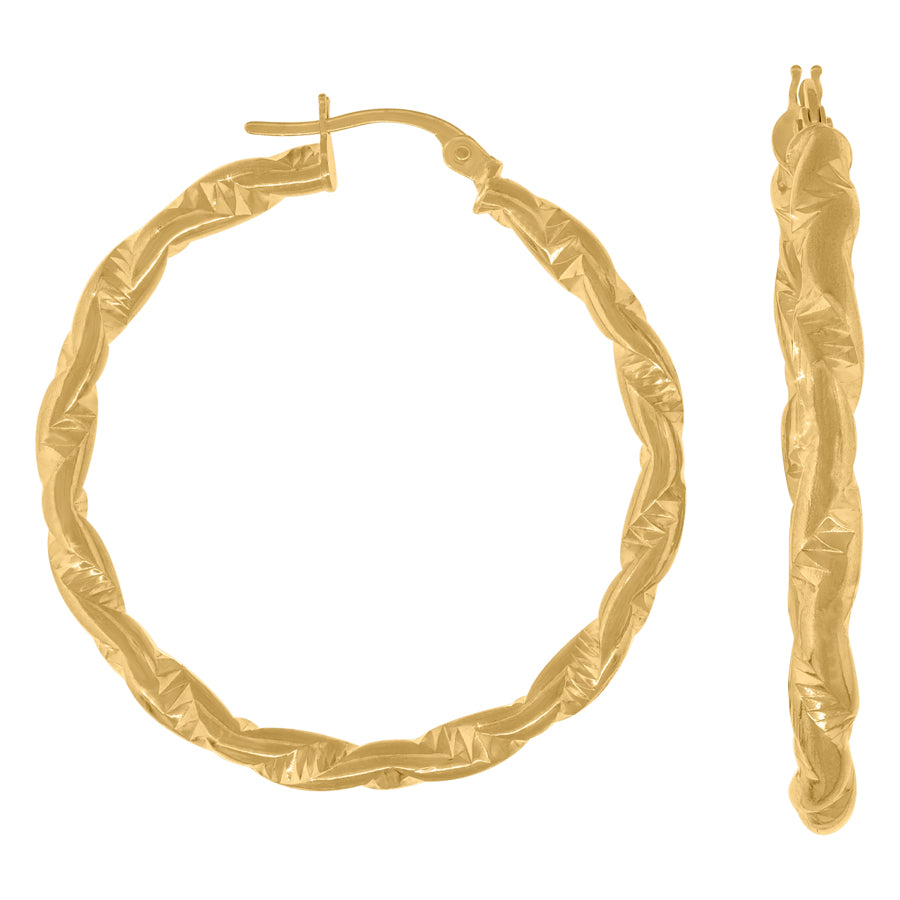 10Kt Gold Hoop Earrings