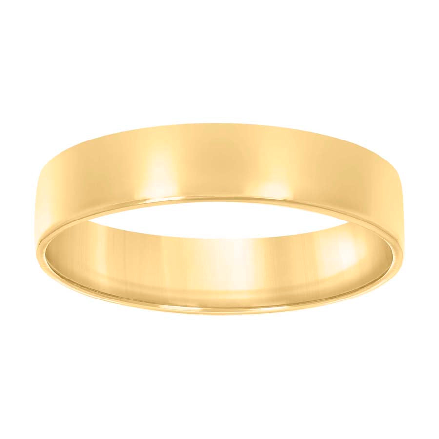925 Sterling Silver Flat Comfort Band Yellow 6mm-S