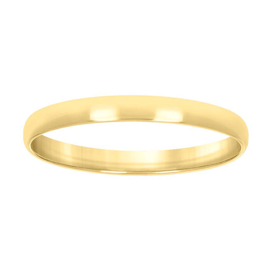 925 Silver Comfort Fit Band 3mm S5-S14 Yellow Plat