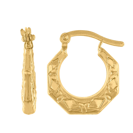 14Kt Gold Hoop Earrings