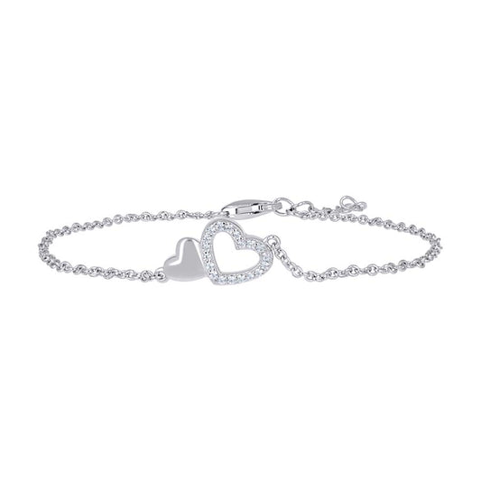 925-Fashion Heart Bracelet
