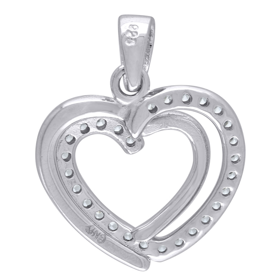 925-Cz Heart Pendant